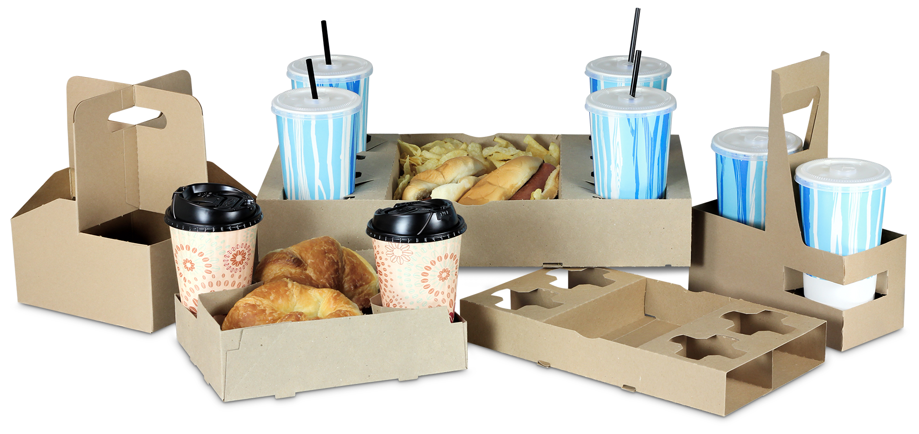 Bandejas para Llevar y Portavasos