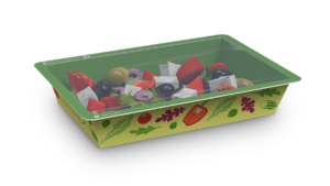 纸封地图托盘沙拉