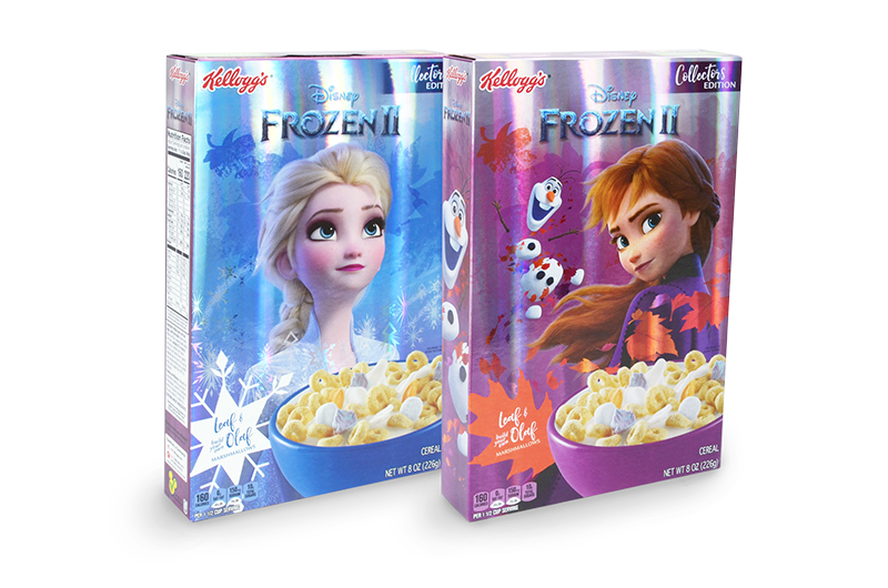 迪士尼的《冰雪奇缘2》麦片