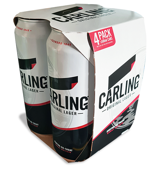 Envoltura de Carling de Molson Coors